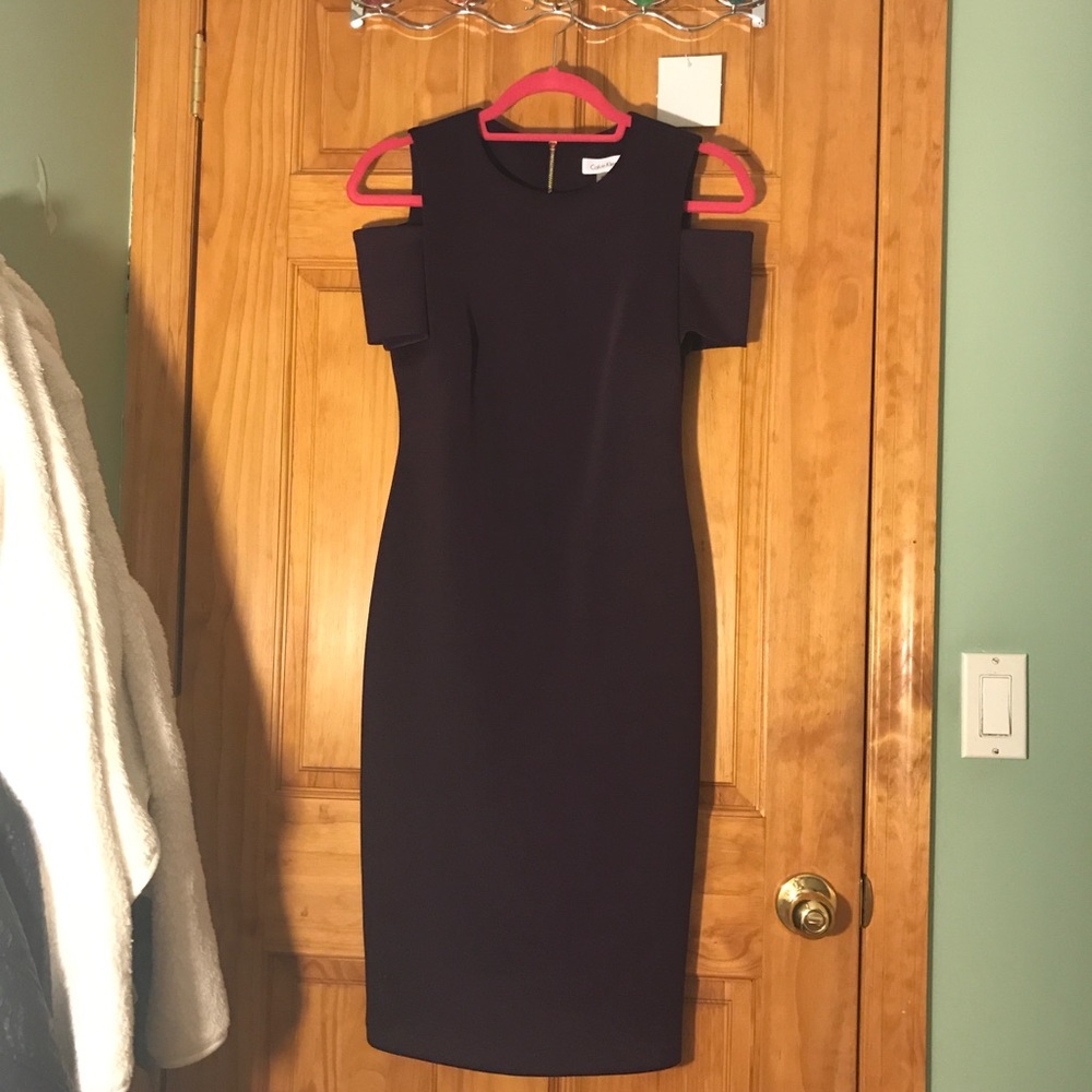 Purple Calvin Klein dress